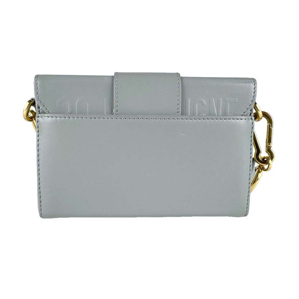 CHRISTIAN DIOR Gray Leather Shoulder Bag - Picture 3 of 12